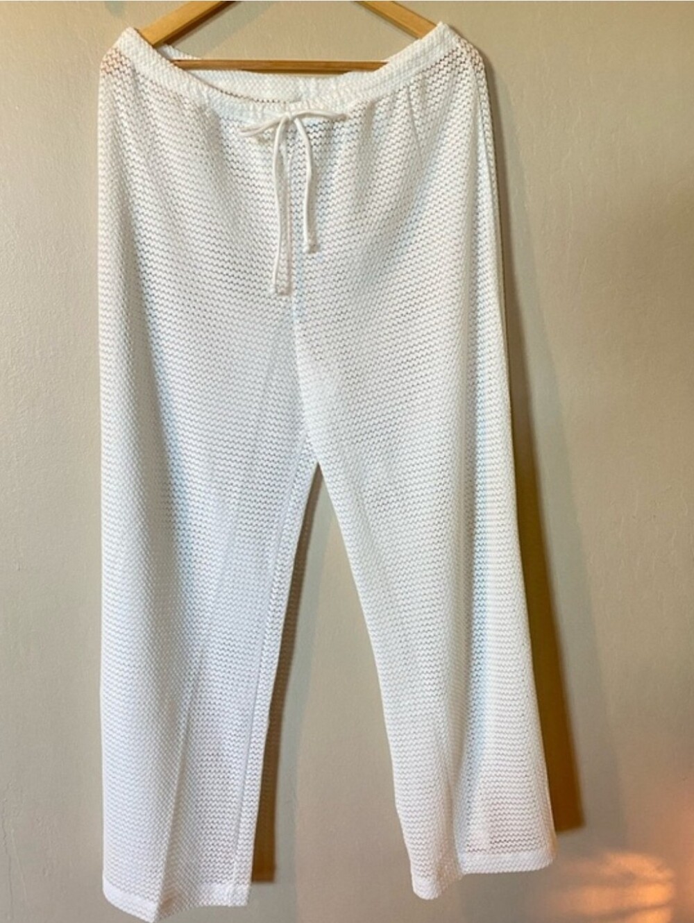HURLEY Cream Mesh Beach Cover-Up SET - TANK TOP & PANTS - XL/XXL - Picture 4 of 9